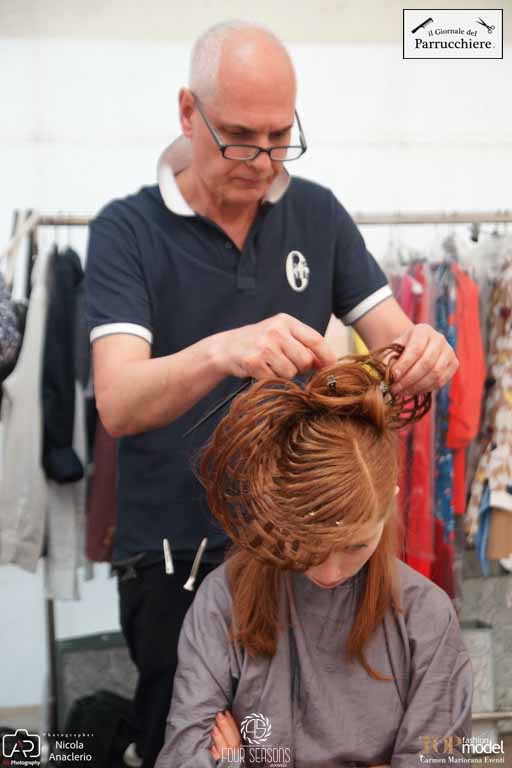 Antonino Cianciolo, Tiziana Diaferia, Gioele de Liso, corso Parrucchieri